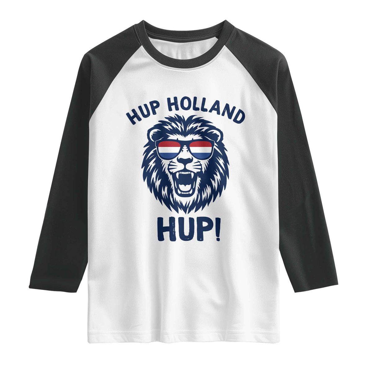Hup Holland Hup Lion Netherlands Flag Raglan Shirt Nederlands Dutch Pride Soccer Fans