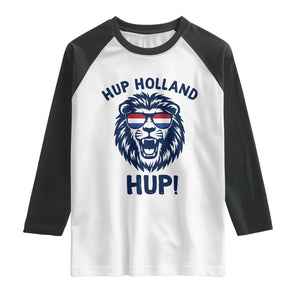 Hup Holland Hup Lion Netherlands Flag Raglan Shirt Nederlands Dutch Pride Soccer Fans