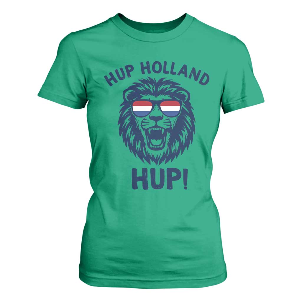 Hup Holland Hup Lion Netherlands Flag T Shirt For Women Nederlands Dutch Pride Soccer Fans