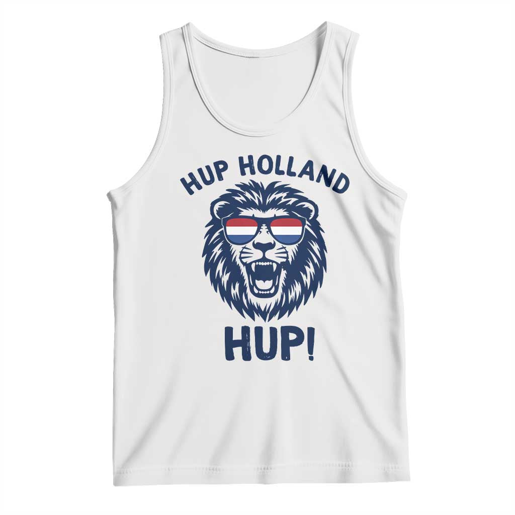 Hup Holland Hup Lion Netherlands Flag Tank Top Nederlands Dutch Pride Soccer Fans TS02 White Print Your Wear