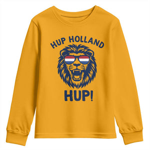 Hup Holland Hup Lion Netherlands Flag Youth Sweatshirt Nederlands Dutch Pride Soccer Fans
