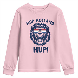 Hup Holland Hup Lion Netherlands Flag Youth Sweatshirt Nederlands Dutch Pride Soccer Fans