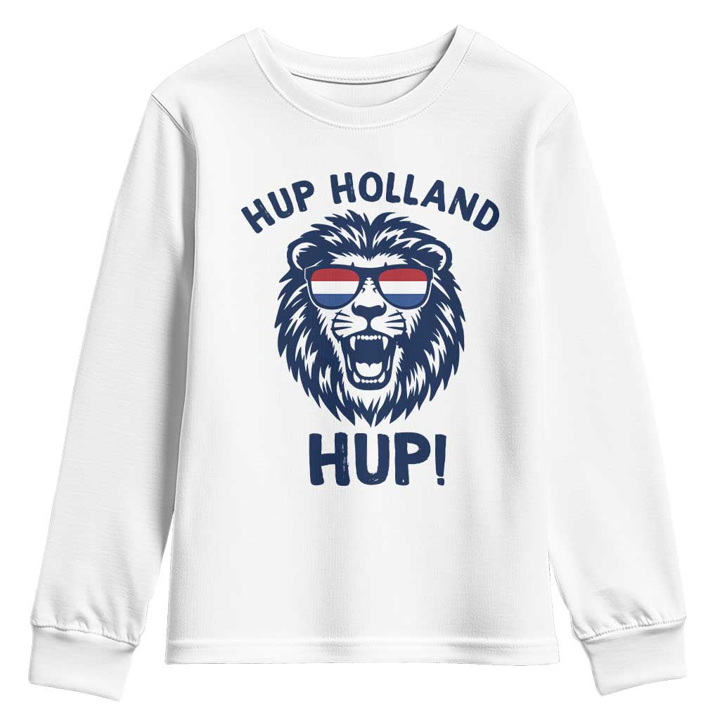 Hup Holland Hup Lion Netherlands Flag Youth Sweatshirt Nederlands Dutch Pride Soccer Fans