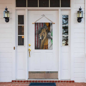 Irish American Heritage Lion of Judah Garden Flag Patriotic Christian Jesus Crown of Thorns Faith Gift TS02 Print Your Wear