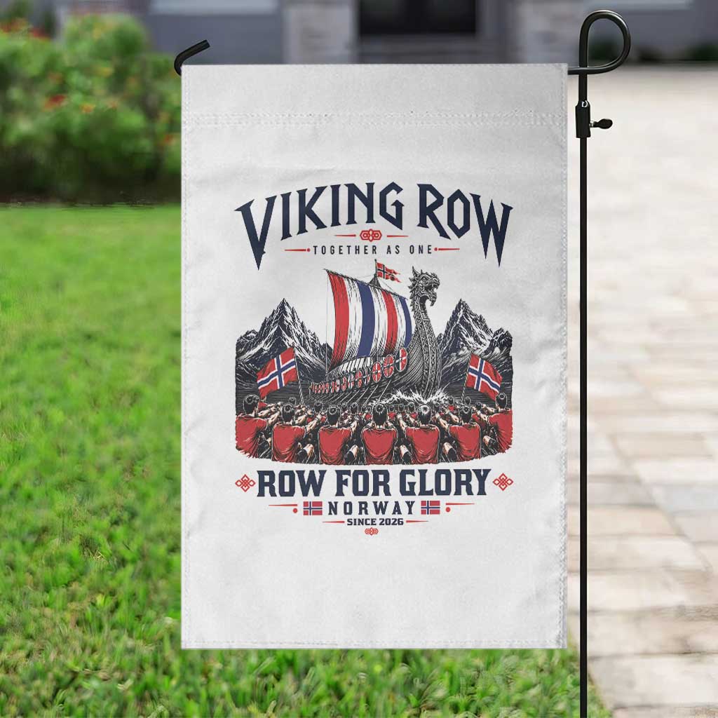Viking Row Ro Ro Norway Norge Norwegian Flag Garden Flag Row For Glory Norway Together As One Retro Football Fans TS02 Print Your Wear