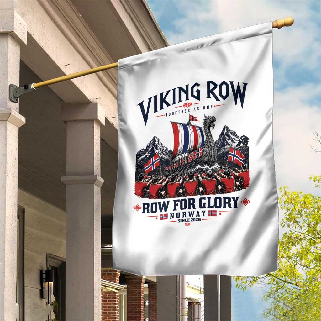Viking Row Ro Ro Norway Norge Norwegian Flag Garden Flag Row For Glory Norway Together As One Retro Football Fans TS02 Print Your Wear