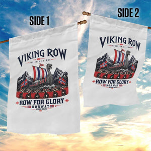 Viking Row Ro Ro Norway Norge Norwegian Flag Garden Flag Row For Glory Norway Together As One Retro Football Fans TS02 Print Your Wear