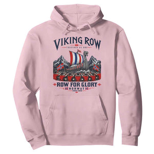 Viking Row Ro Ro Norway Norge Norwegian Flag Hoodie Row For Glory Norway Together As One Retro Football Fans TS02 Light Pink Print Your Wear