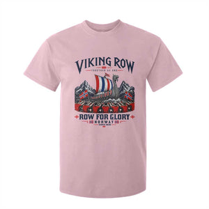 Viking Row Ro Ro Norway Norge Norwegian Flag T Shirt For Kid Row For Glory Norway Together As One Retro Football Fans TS02 Light Pink Print Your Wear