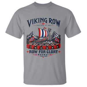 Viking Row Ro Ro Norway Norge Norwegian Flag T Shirt Row For Glory Norway Together As One Retro Football Fans TS02 Sport Gray Print Your Wear