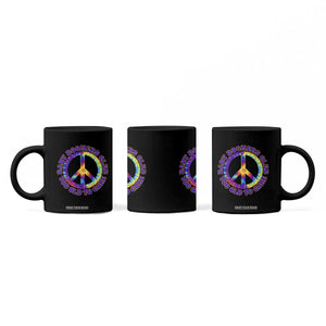 Baby Boomers Club Too Old To Care Retro Tie Dye Effect Printing Coffee Mug Peace Sign Groovy 60s Hippie Humor Graphic TS02 Print Your Wear