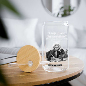 Crap Thats Due Tomorrow Thomas Jefferson Graphic Glass Can Funny Procrastination of Declaration of Indepence Historical Meme TS02 Print Your Wear