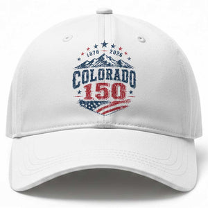 Colorado Rocky Mountains 150th Anniversary Baseball Cap Sesquicentennial 1876 2026 Patriotic Graphic TS02 Print Your Wear