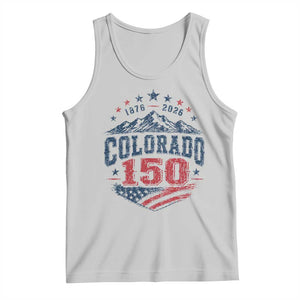 Colorado Rocky Mountains 150th Anniversary Tank Top Sesquicentennial 1876 2026 Patriotic Graphic TS02 Ash Print Your Wear
