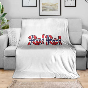 Funny Norway Flag Ro Ro Typography Graphic Throw Blanket Norge Norwegian Flag Football Fans TS02 Print Your Wear