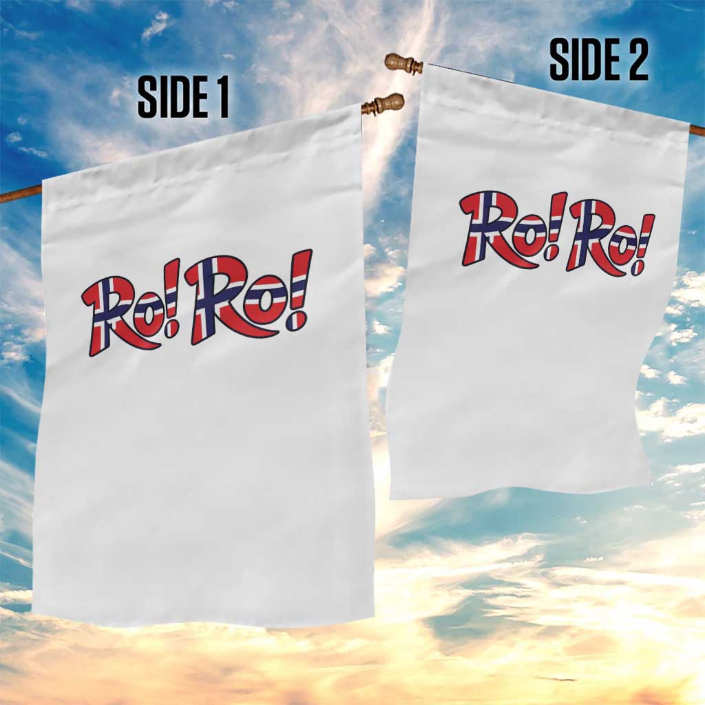 Funny Norway Flag Ro Ro Typography Graphic Garden Flag Norge Norwegian Flag Football Fans TS02 Print Your Wear
