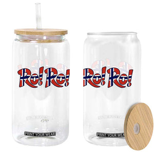 Funny Norway Flag Ro Ro Typography Graphic Glass Can Norge Norwegian Flag Football Fans TS02 Print Your Wear