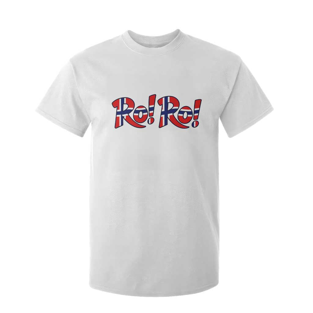 Funny Norway Flag Ro Ro Typography Graphic T Shirt For Kid Norge Norwegian Flag Football Fans TS02 White Print Your Wear