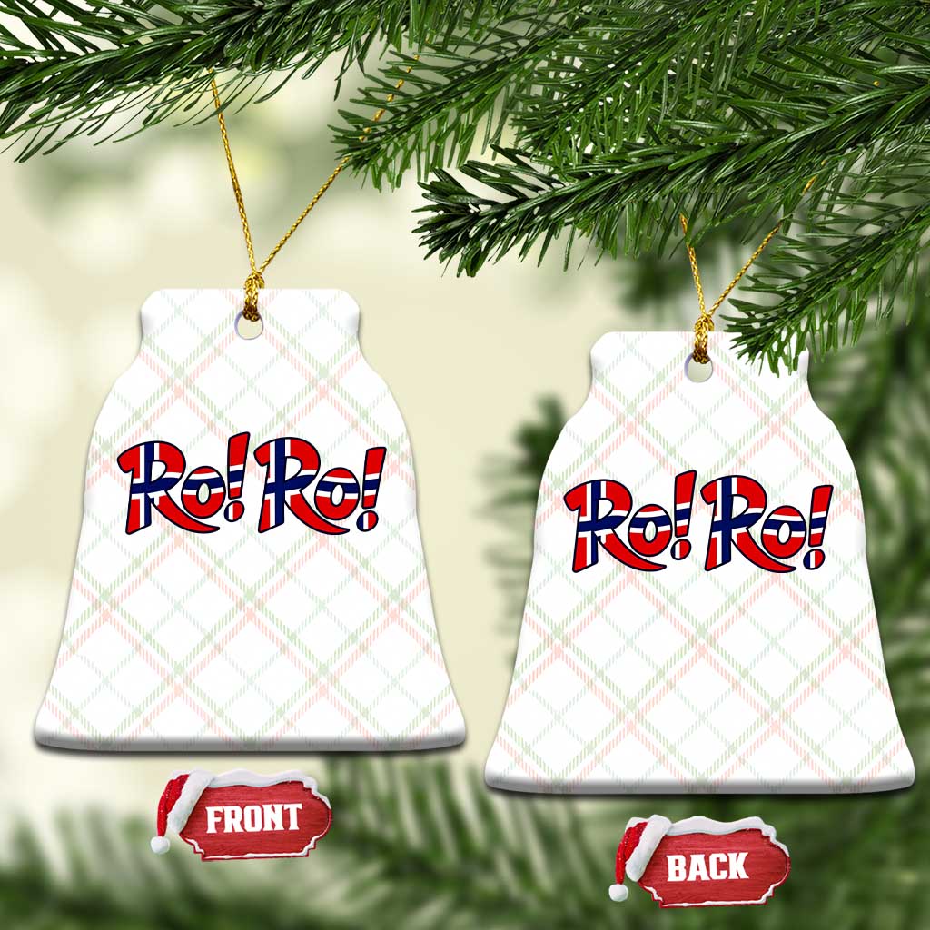 Funny Norway Flag Ro Ro Typography Graphic Ceramic Ornament Norge Norwegian Flag Football Fans TS02 Print Your Wear