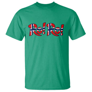 Funny Norway Flag Ro Ro Typography Graphic T Shirt Norge Norwegian Flag Football Fans TS02 Irish Green Print Your Wear