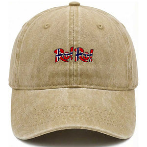 Funny Norway Flag Ro Ro Typography Graphic Washed Cotton Baseball Cap Norge Norwegian Flag Football Fans TS02 Print Your Wear