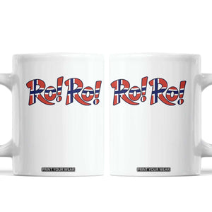 Funny Norway Flag Ro Ro Typography Graphic Coffee Mug Norge Norwegian Flag Football Fans TS02 White Print Your Wear