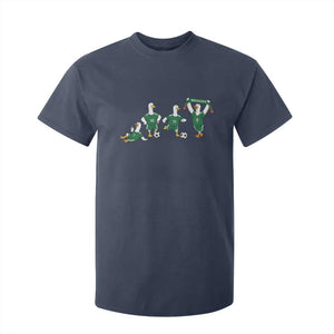Funny Mexico Merlin the Duck Playing Soccer Graphic T Shirt For Kid Mexican Spirit Football Fans Cheer TS02 Navy Print Your Wear