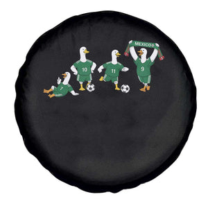 Funny Mexico Merlin the Duck Playing Soccer Graphic Spare Tire Cover Mexican Spirit Football Fans Cheer TS02 Print Your Wear