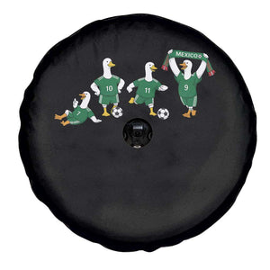 Funny Mexico Merlin the Duck Playing Soccer Graphic Spare Tire Cover Mexican Spirit Football Fans Cheer TS02 Print Your Wear