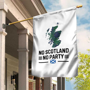 No Scotland No Party Tartan Plaid and Map Garden Flag Vintage Scottish Football Supporter Sports Fans Spirit TS02 Print Your Wear