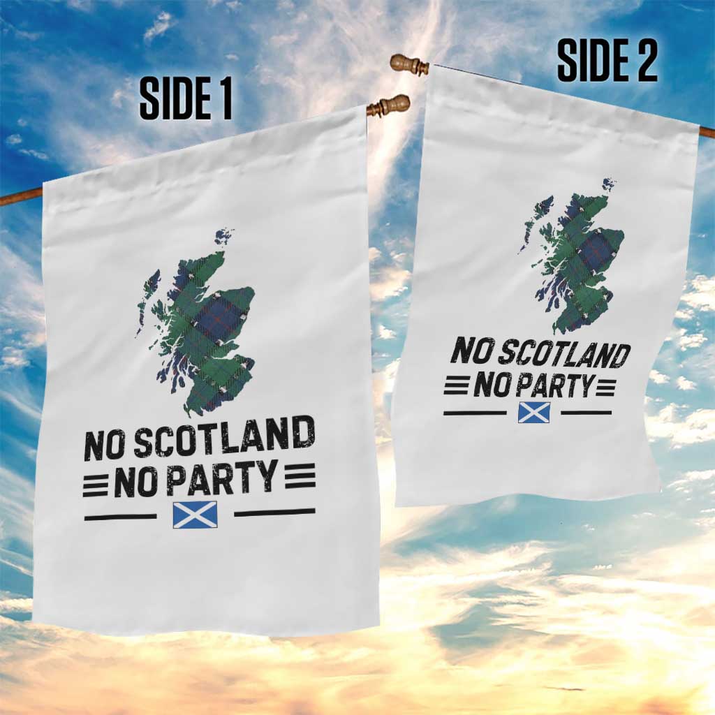 No Scotland No Party Tartan Plaid and Map Garden Flag Vintage Scottish Football Supporter Sports Fans Spirit TS02 Print Your Wear