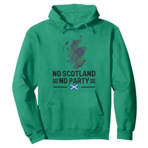 No Scotland No Party Tartan Plaid and Map Hoodie Vintage Scottish Football Supporter Sports Fans Spirit TS02 Irish Green Print Your Wear