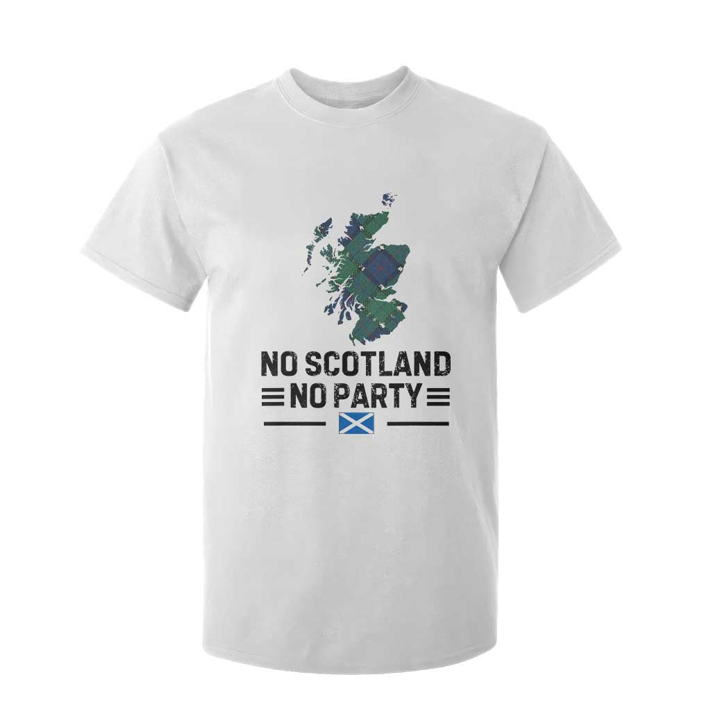 No Scotland No Party Tartan Plaid and Map T Shirt For Kid Vintage Scottish Football Supporter Sports Fans Spirit TS02 White Print Your Wear