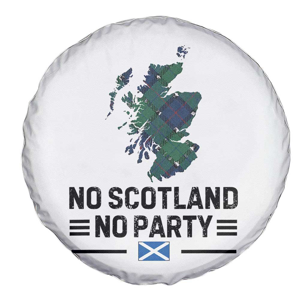 No Scotland No Party Tartan Plaid and Map Spare Tire Cover Vintage Scottish Football Supporter Sports Fans Spirit TS02 Print Your Wear