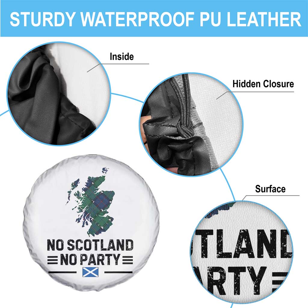 No Scotland No Party Tartan Plaid and Map Spare Tire Cover Vintage Scottish Football Supporter Sports Fans Spirit TS02 Print Your Wear
