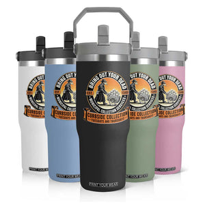 Funny Plague Doctor History Humor Flip Straw Tumbler Bring Out Your Dead Curbside Collection