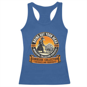 Funny Plague Doctor History Humor Racerback Tank Top Bring Out Your Dead Curbside Collection