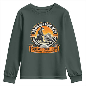 Funny Plague Doctor History Humor Youth Sweatshirt Bring Out Your Dead Curbside Collection