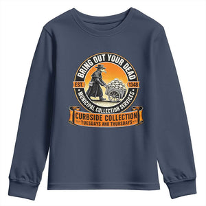 Funny Plague Doctor History Humor Youth Sweatshirt Bring Out Your Dead Curbside Collection