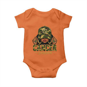 Zodiac Queen Cancer Season Retro Camo Camouflage Graphic Baby Onesie June July Horoscope Birthday Gift Melanin Women
