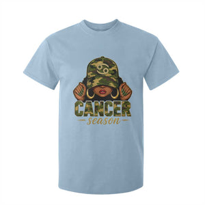 Zodiac Queen Cancer Season Retro Camo Camouflage Graphic T Shirt For Kid June July Horoscope Birthday Gift Melanin Women