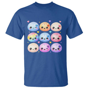Kawaii Glitter Dumpling Bao Dim Sum Graphic T Shirt Cute Pastel Foodie Squishy Hearts and Flowers