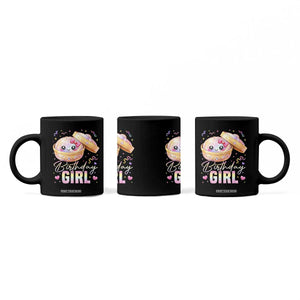 Kawaii Birthday Girl Glitter Dumpling Graphic Coffee Mug Cute Pink Bow Dim Sum Party Gift