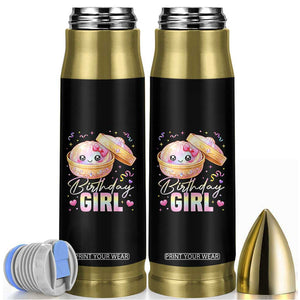 Kawaii Birthday Girl Glitter Dumpling Graphic Bullet Tumbler Cute Pink Bow Dim Sum Party Gift