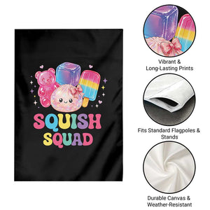Squish Squad Kawaii Glitter Dumpling and Candy Graphic Garden Flag Cute Gummy Bear Popsicle
