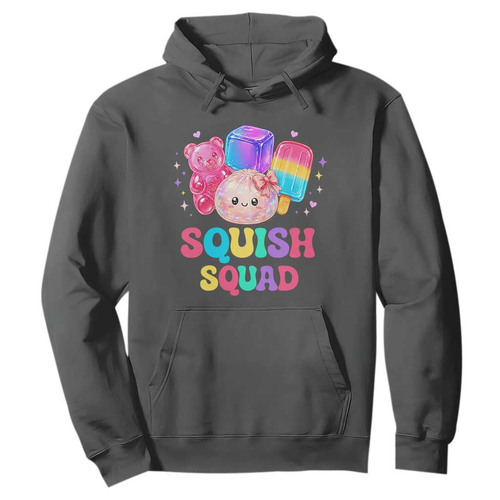 Squish Squad Kawaii Glitter Dumpling and Candy Graphic Hoodie Cute Gummy Bear Popsicle