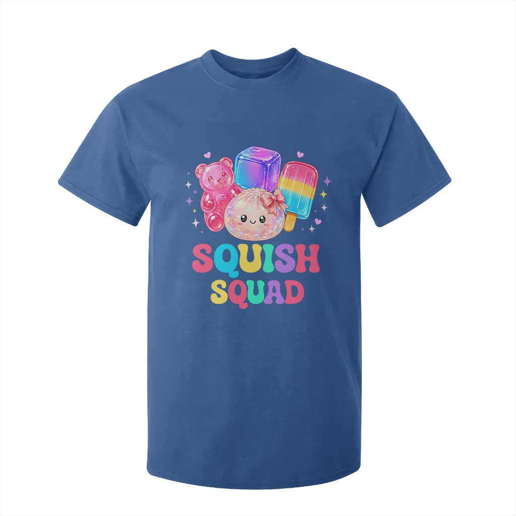 Squish Squad Kawaii Glitter Dumpling and Candy Graphic T Shirt For Kid Cute Gummy Bear Popsicle