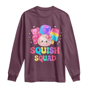 Squish Squad Kawaii Glitter Dumpling and Candy Graphic Long Sleeve Shirt Cute Gummy Bear Popsicle