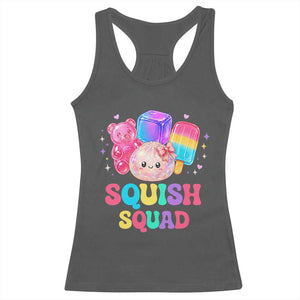 Squish Squad Kawaii Glitter Dumpling and Candy Graphic Racerback Tank Top Cute Gummy Bear Popsicle
