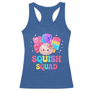 Squish Squad Kawaii Glitter Dumpling and Candy Graphic Racerback Tank Top Cute Gummy Bear Popsicle